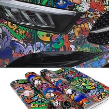 Graffiti Painting Car Film Covers Adhesive Vinyl Wrap Motorcycles Auto Exterior picture
