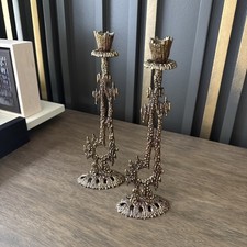 Vintage Brutalist Candle Holders by Wainberg of Israel 1960’s Judicial Set picture