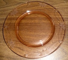 Pink Depression Glass Luncheon Plate 8-3/8