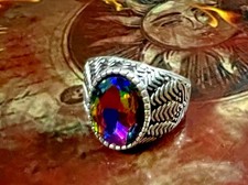 TRIPLE CAST SEDUCTION SPELL WHITE MAGIC BAPHOMET RING WEALTH ATTRACTION A++ picture