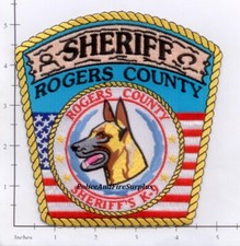Oklahoma - Rogers County OK K-9 Police Dept Patch picture
