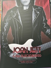 JOAN JETT  & THE BLACKHEARTS POSTER NYC 1981  PALLADIUM Official Merch 18x24 picture