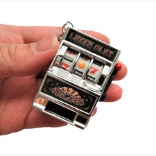 Mini Cute Toy Functional Slot Machine Key Chain picture