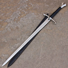Medieval Black Gothicy Medieval Sword Comes with Leather Sheath picture