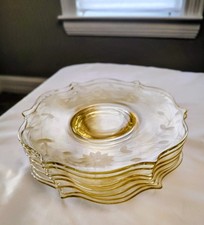 Lancaster Jubilee  Set 7 Yellow Salad Plates 7