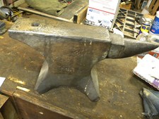 Vintage Wilkinson Queens Dudley 128 lb Blacksmith Anvil pound, 1-0-16, 1800's. picture