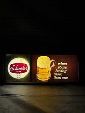 VTG Schaefer Beer When You're Having More Than One Lighted Hanging Beer Sign picture
