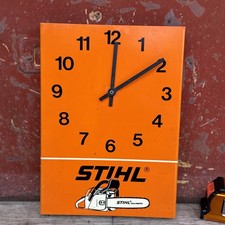 Vintage Stihl Chainsaw Sign Advertising Stihl Clock picture