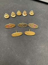 5 McDonnell Douglas Aircraft Year Service Pin Tie Tacks Collection (READ) picture