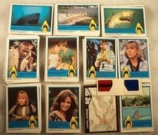JAWS 3D card set with original 3-d glasses 44 cards picture