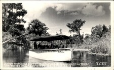 Weeki Wachee FL Glass Bottom Boat Cruise c1940s Real Photo Postcard bhn picture