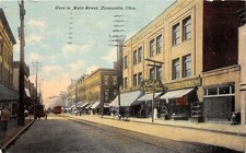 J35/ Zanesville Ohio Postcard c1910 West Main St Rowlands Kirbys Store 249 picture