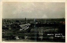 1929 Borger, Texas RPPC Phillips Camp Oil Field Mac's Studio Postcard picture
