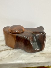 Myrtlewood Box  Gorgeous Vintage Hand Carved picture