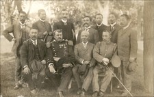 Fort Leavenworth KS Japanese Military Oifficers Names on Back c1907 RPPC picture
