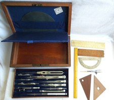 Vintage Antique DRAFTING SET *Drawing Tools* Paris Exposition 1867*  picture
