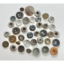 Vtg Antique Workwear Merchant Tailor Buttons Lot Big Yank Oakhorn Trousers Ohio picture