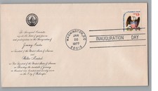 Vintage 1977 Carter Mondale Inauguration Official Envelope - Washington DC Cance picture