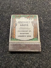 Matchbook Cocoanut Grove Boston Massachusetts Vtg Historic Feature Advertising  picture