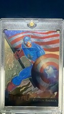 1995 Fleer Marvel Metal Cards CAPTAIN AMERICA #2 GOLD BLASTER  Limited RARE🔥🔥 picture