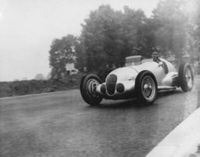 British racing driver Dick Seaman driving his Mercedes-Benz W12- 1937 Old Photo picture