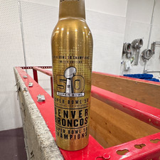 Bud Light Super Bowl 50 Denver Broncos Champions Aluminum Bottle Breweriana picture