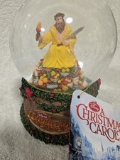 Snow Globe Vintage Dickens A Christmas Carol 1990s Music Box Works, NWT Unused picture
