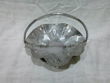 Vintage Mid Century Thames Japan Hammered Aluminum Floral Basket picture