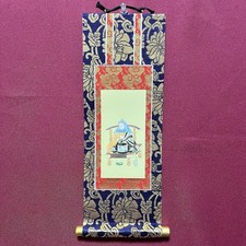 Japanese Tendai Daishi Zhiyi  Buddhist Hanging Scroll 29.5cm×12.5cm picture