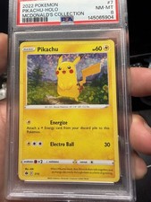 Pikachu 7/015 McDonald's Pokemon Promo 2022 Rare PSA Heavy holo bleed 🩸 error picture