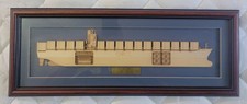 M.V. OOCL AMERICA 4960 TEU Framed Wooden Ship Model Display Maritime 1:1000 picture
