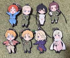 Hetalia The Beautiful World Rubber Strap Complete Set 8 Italy Germany Japan USA picture
