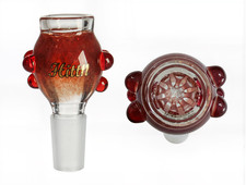 Hittn 14mm Ruby Red Premium Glass Bowl with Built-in slotted screen 🔥🎆💨💥🚀🌎 picture