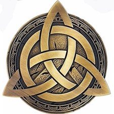 Celtic Trinity Belt Buckle antique gold picture