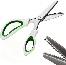 Fabric Pinking Shears Comfort Grips Zig Zag Cut Sewing Scissors for Dressmaking picture