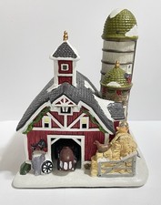 Lemax Enchanted Forest Red Barn Christmas Village Lighted Porcelain 90374 picture