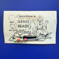 Vintage Magic Trick 1957 Roydon's Genie Beads With Original Instructions picture