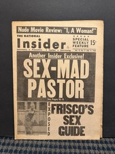 1968 The National Insider Newspaper,Sex Mad Pastor, Condor’s Carol Doda VRN10L-1 picture