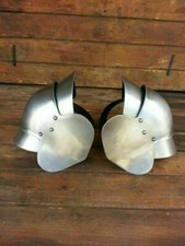 Christmas Medieval Pair of Protection Steel Elbow Cops Made from Mild steel LW10 picture