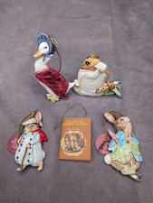 Vintage Schmid Beatrix Potter Ornaments - Lot of 5 picture