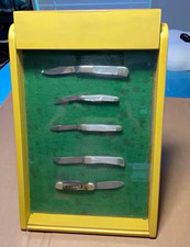 Vtg Fight N Rooster KnifeLot 1/100 Solingen Pearl 1979-1984 Rolling Display Case picture