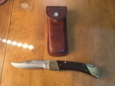Vintage Schrade USA LB7 Lockback Folding Knife And Sheath  picture