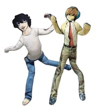 2pcs Anime Light Yagami L Plush Doll 28cm Twistable Soft Toy Room Decor Gift picture