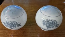 Vintage Milk Glass Lamp Shade Globe Original Mid Century Modern 6” Diam 3” Hole picture
