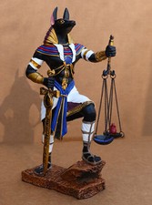 Ebros God Anubis with Scales of Justice and Sword of Judgement Figurine 10