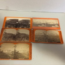 Lot of 5 Antique Catskill Mountain House Steroveiws picture