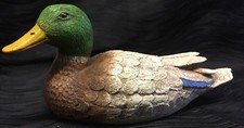 Vintage 1979 Relic Art Composite Duck Mallard Decoy Hand Painted Bruno DeSautry picture