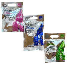 Disney World Parks Hidden Mystery Wave Blue A Pink B Green Pin Pack Set of 3 NEW picture