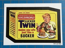 2026 Lost Wacky Packages President GPK #B25 DONALD TRUMP Sucker Twin # of 48 picture