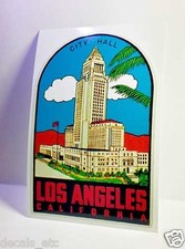 Los Angeles California Vintage Style Travel Decal / Vinyl Sticker, Luggage Label picture